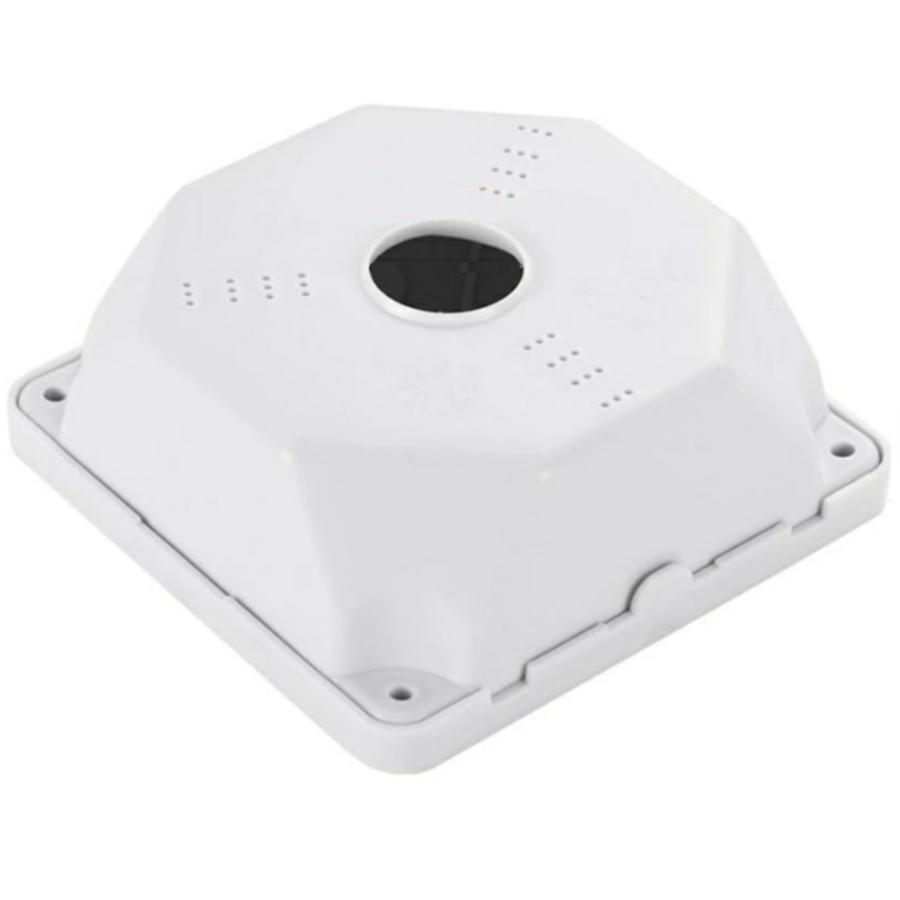 Caja estanca plástica base cuadrada 130mm soporte hexagonal